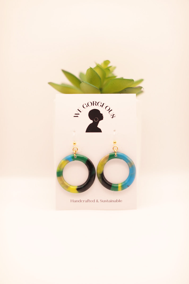 Small Hoop Upcycled Sustainable Earrings