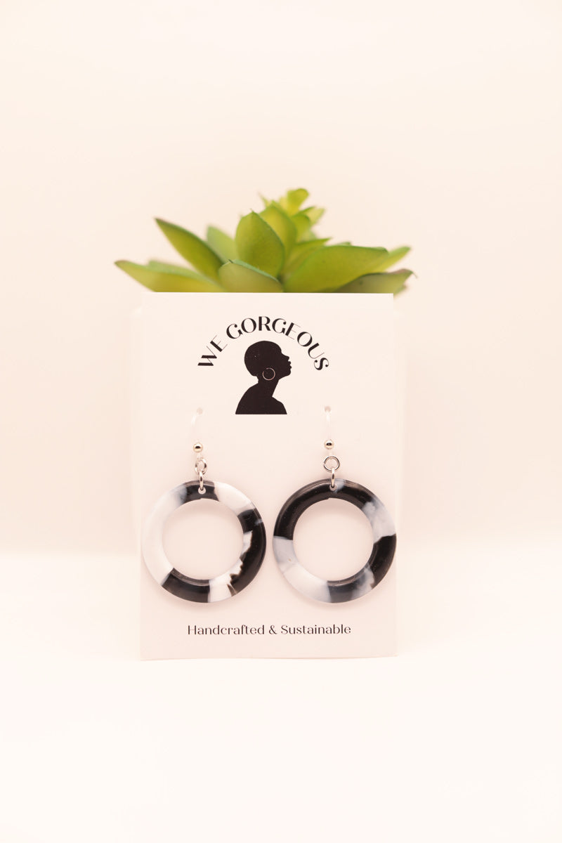 Small Hoop Upcycled Sustainable Earrings