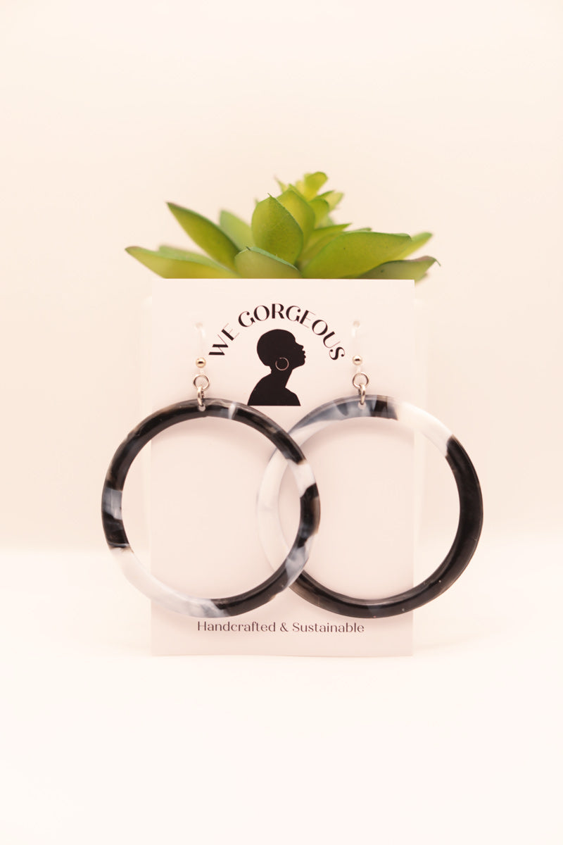 Large Hoop Upcycled Sustainable Earrings