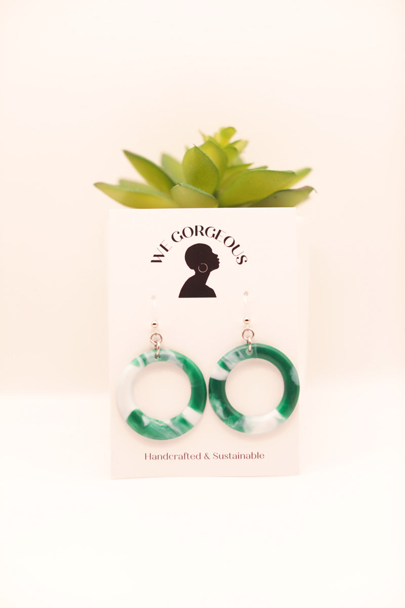 Small Hoop Upcycled Sustainable Earrings