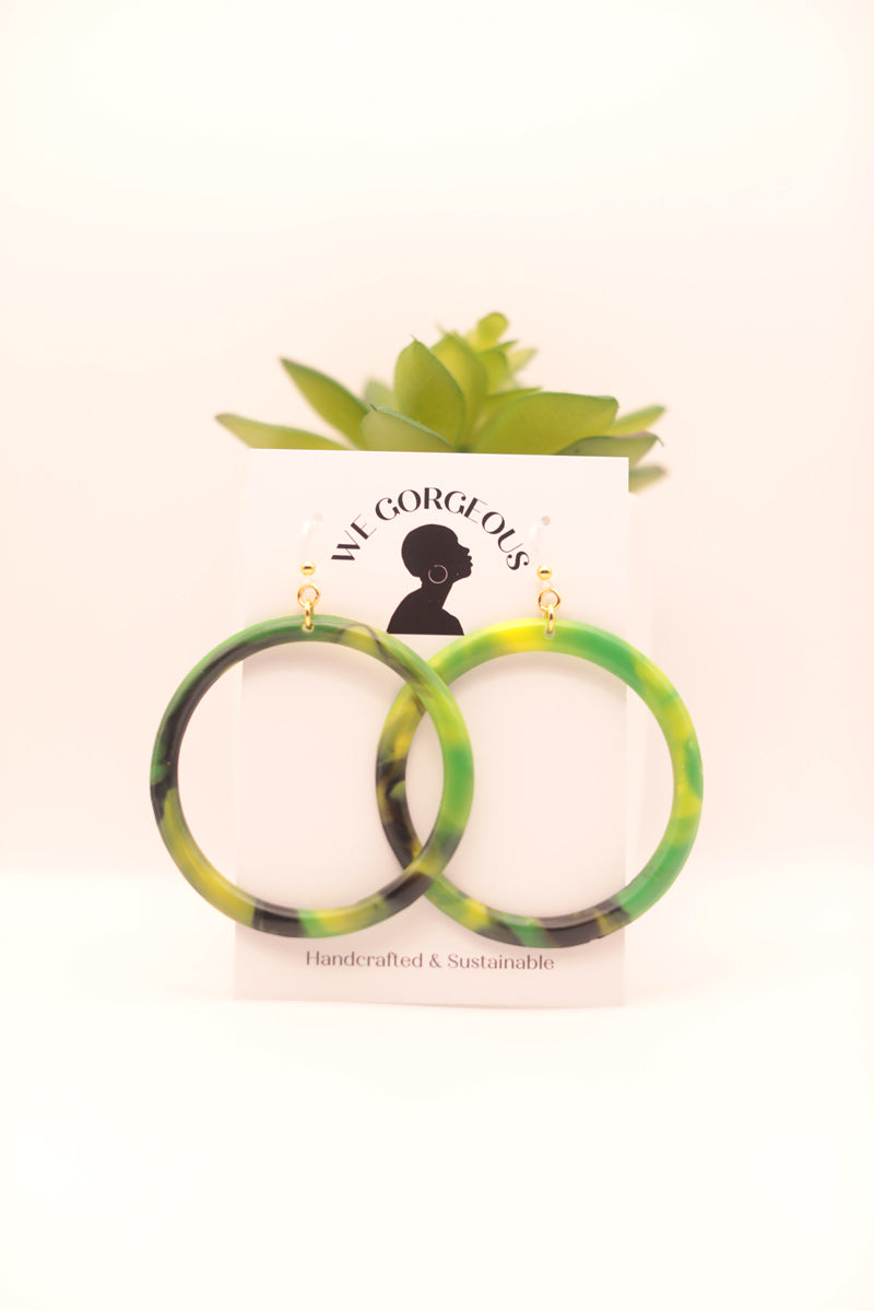 Large Hoop Upcycled Sustainable Earrings
