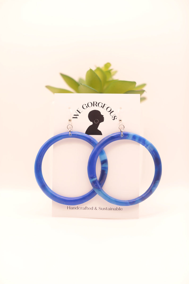 Large Hoop Upcycled Sustainable Earrings