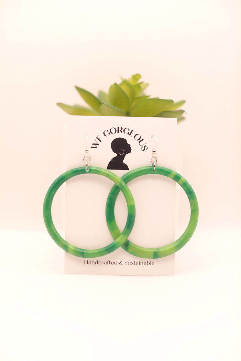 Large Hoop Upcycled Sustainable Earrings