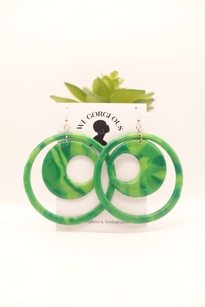 Extra Large Hoop Upcycled Sustainable Earrings