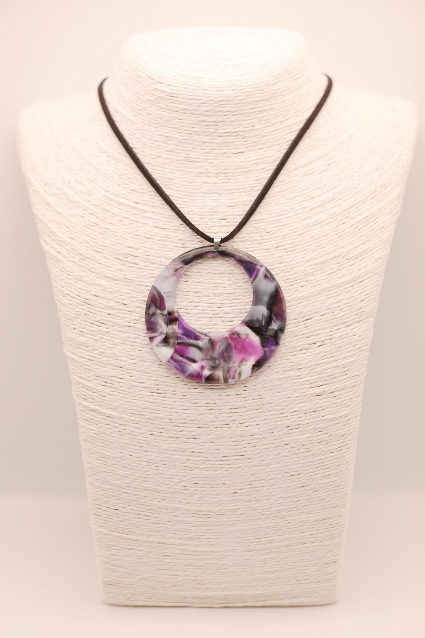 Circle Cutout Upcycled Sustainable Necklace