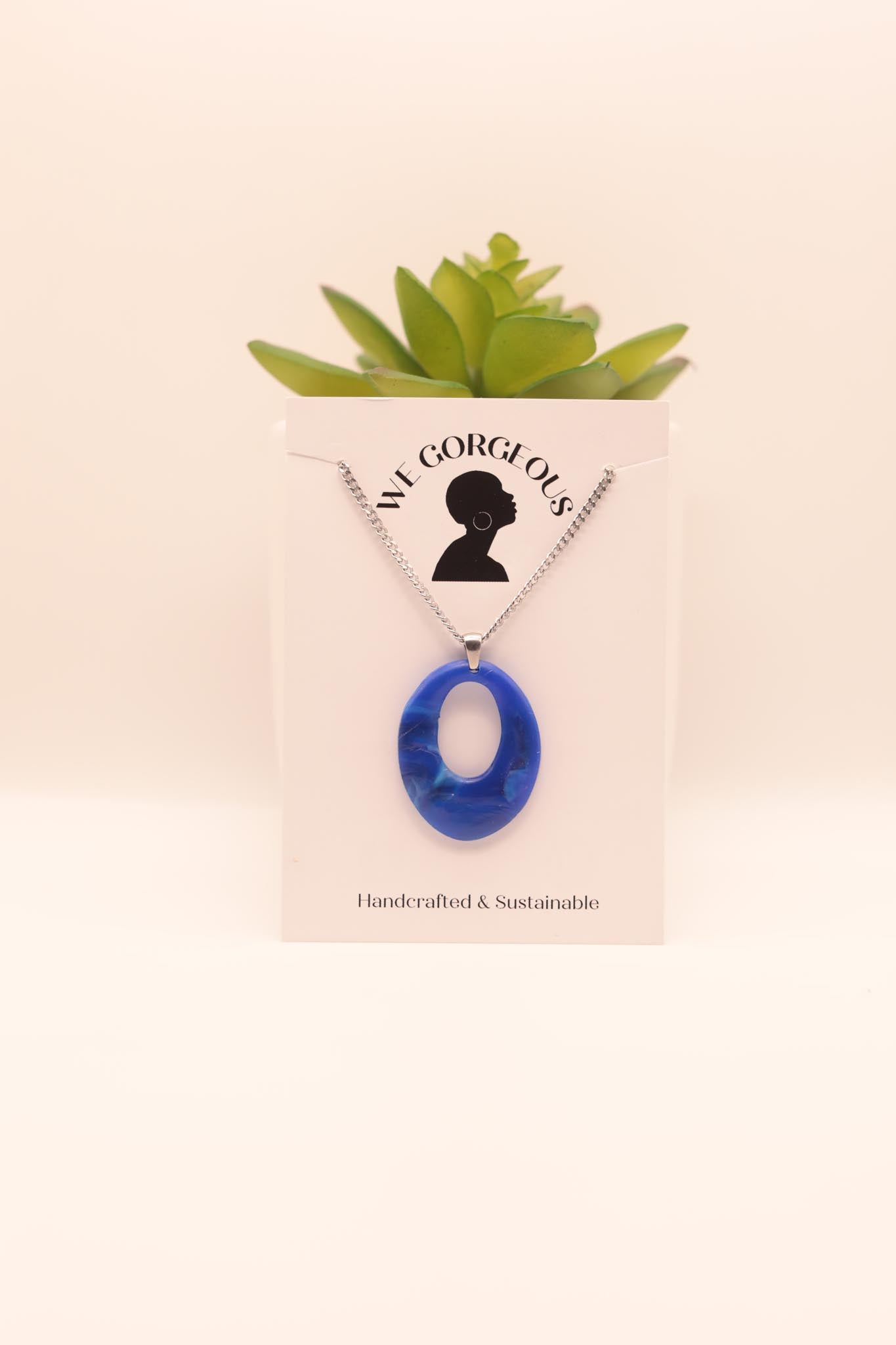 Oval Cutout Upcycled Sustainable Necklace