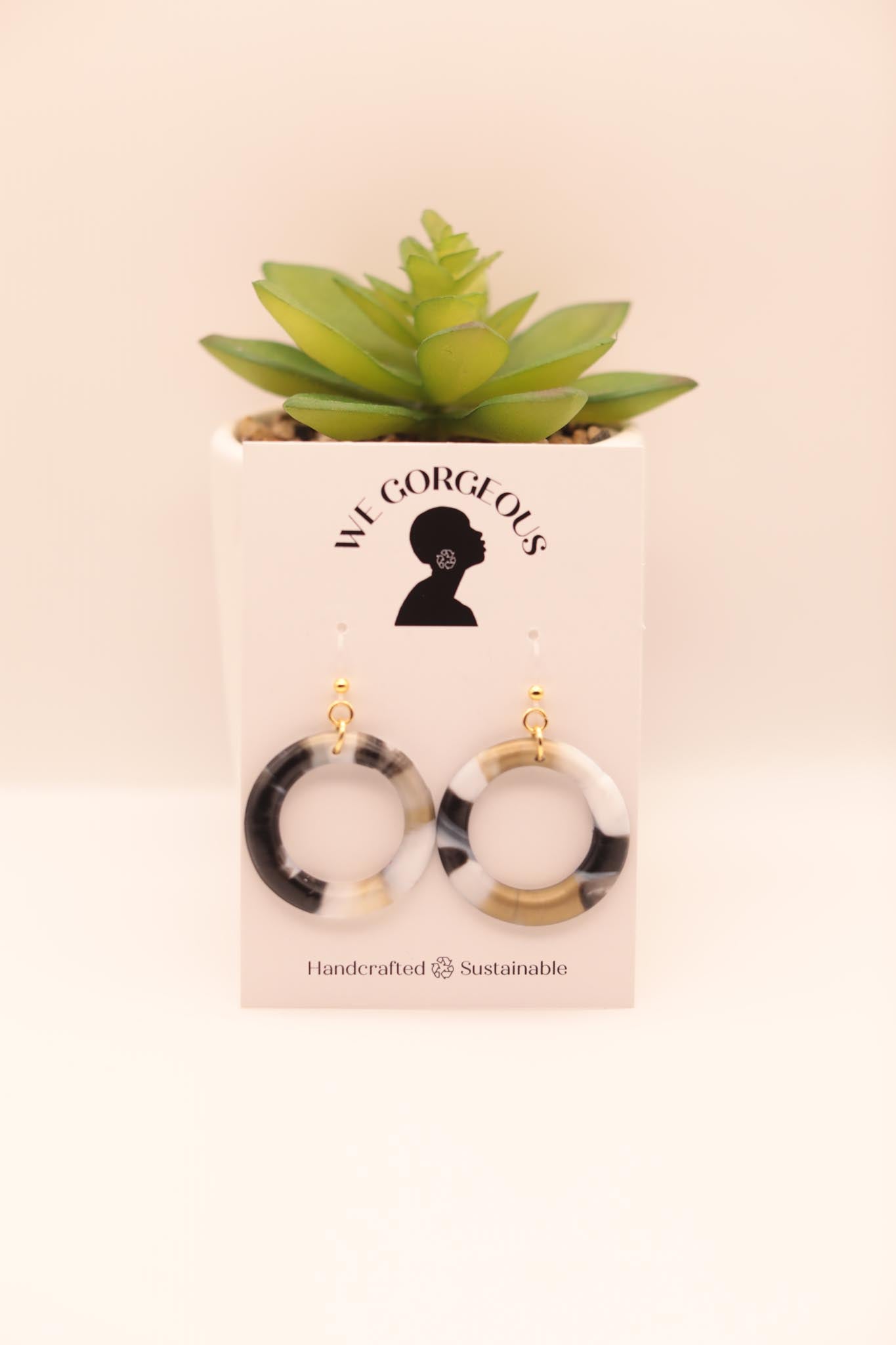Small Hoop Upcycled Sustainable Earrings