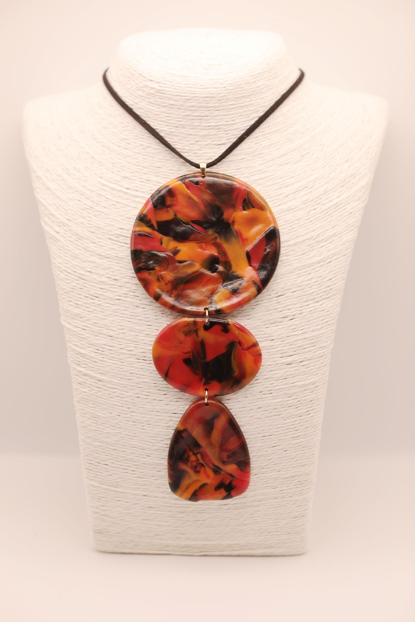 Triple Statement Upcycled Sustainable Necklace