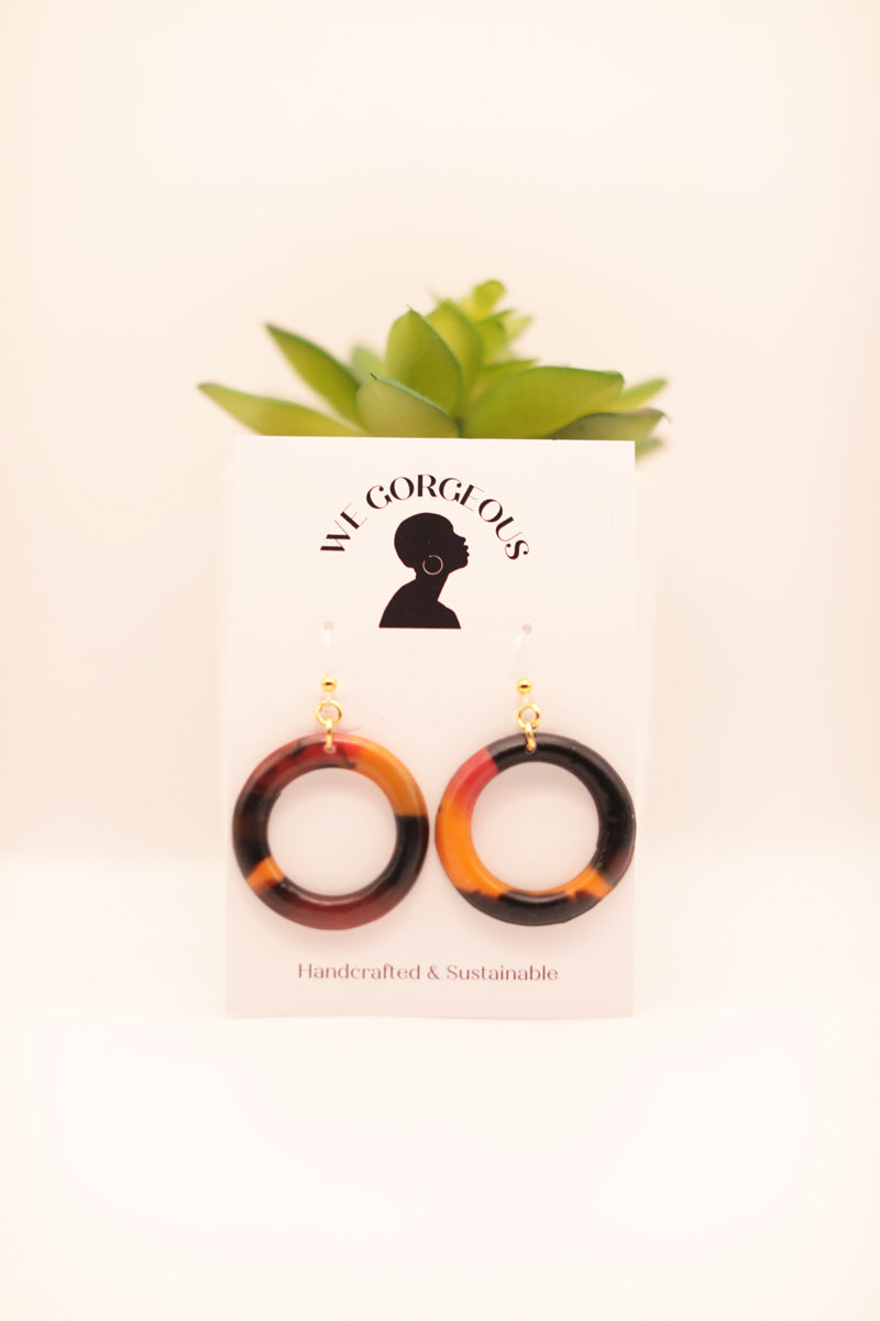Small Hoop Upcycled Sustainable Earrings