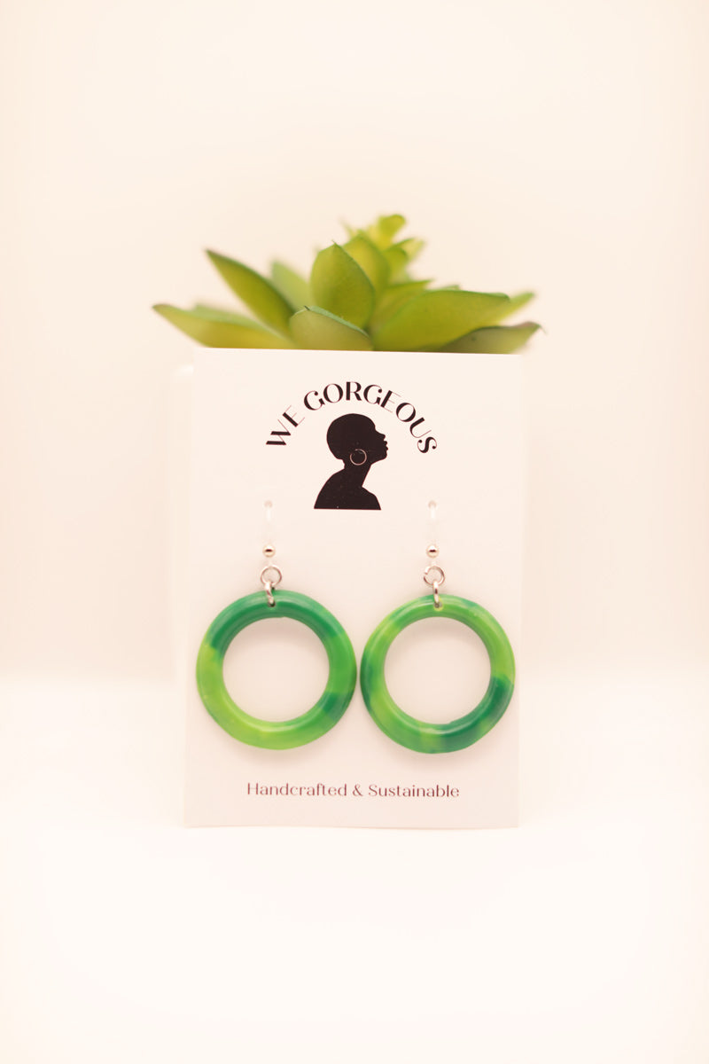 Small Hoop Upcycled Sustainable Earrings