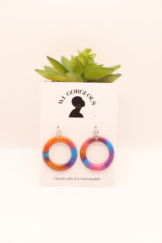 Small Hoop Upcycled Sustainable Earrings