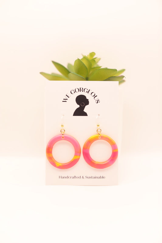 Small Hoop Upcycled Sustainable Earrings