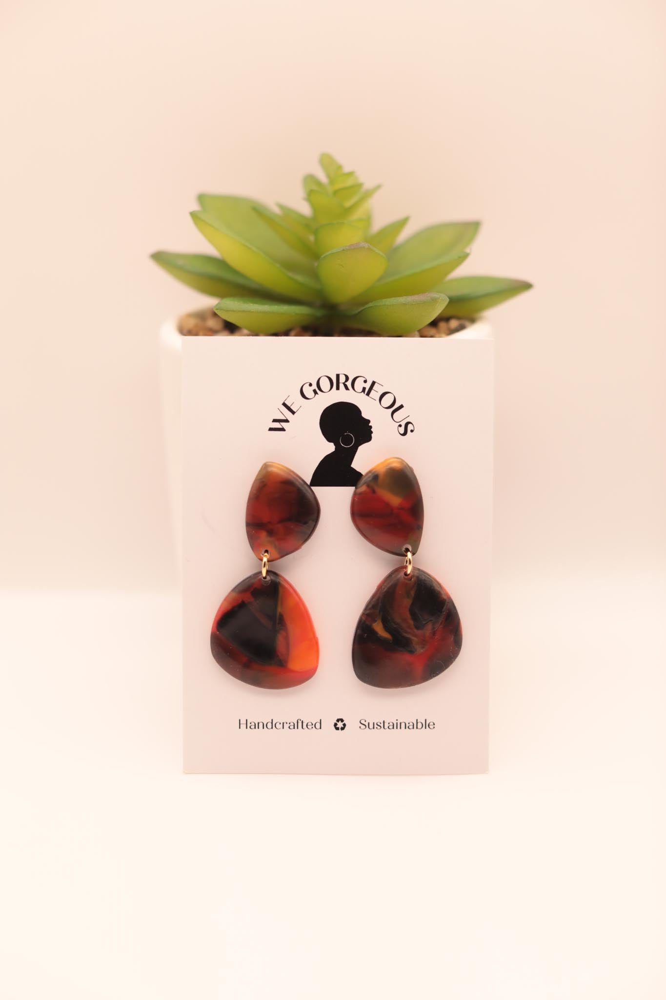 Isosceles Upcycled Sustainable Drop Earrings