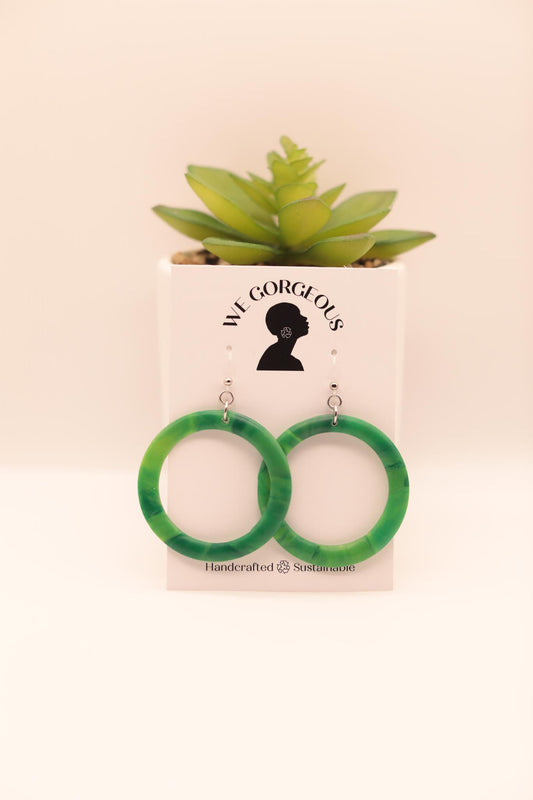 Medium Hoop Upcycled Sustainable Earrings