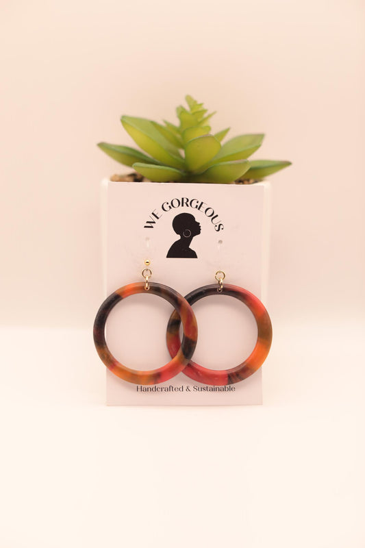 Medium Hoop Upcycled Sustainable Earrings