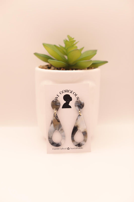 Mini Tear Drop Upcycled Sustainable Drop Earrings