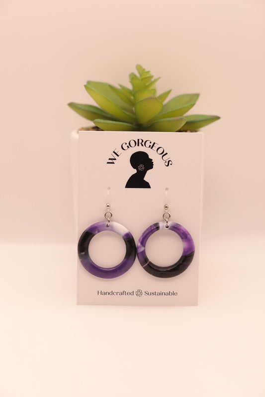 Small Hoop Upcycled Sustainable Earrings