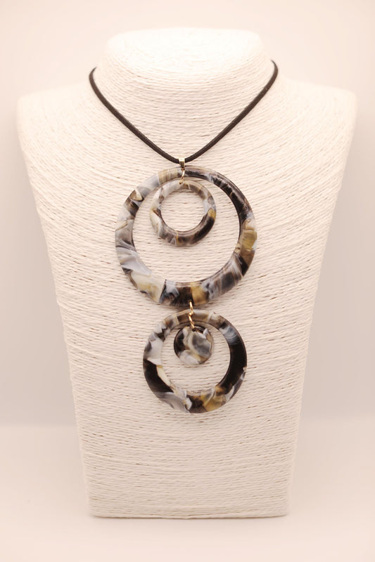 Triple Circle Upcycled Sustainable Necklace