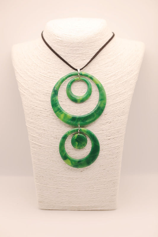 Triple Circle Upcycled Sustainable Necklace