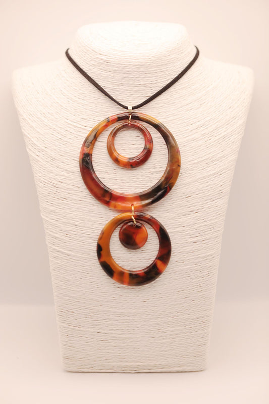 Triple Circle Upcycled Sustainable Necklace