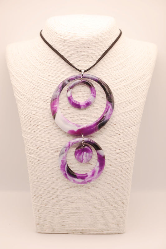 Triple Circle Upcycled Sustainable Necklace