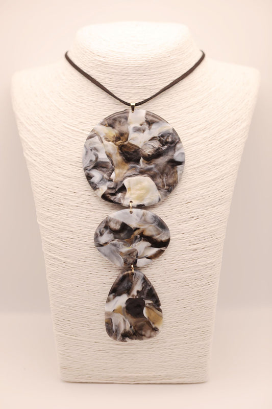 Triple Statement Upcycled Sustainable Necklace