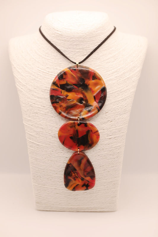 Triple Statement Upcycled Sustainable Necklace